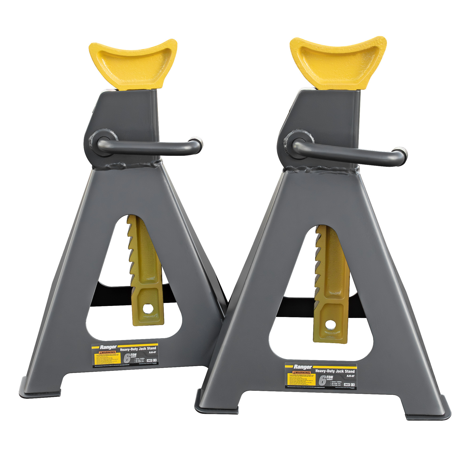 Ranger 6-Ton Jack Stands, Set of 2, Model# RJS-6T